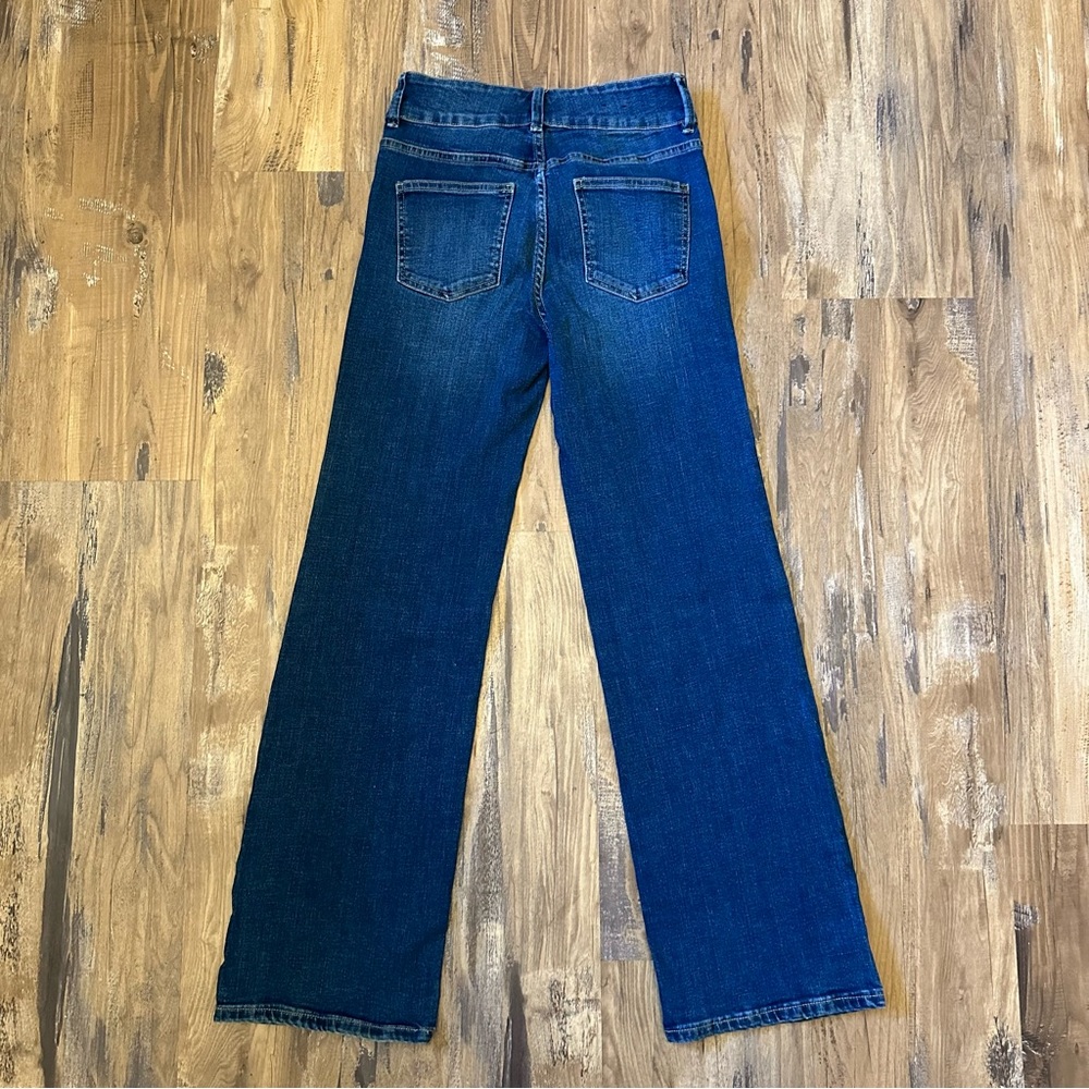 Chaps Dark Wash Front Pockets Button Up Jeans - image 5